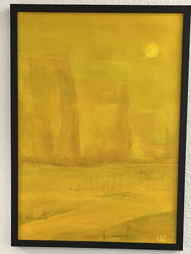 sahara light di Ute Vimercati Sanseverino, Pittura in vendita su Singulart