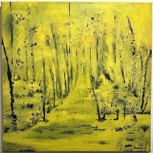 luce del bosco von Ute Vimercati Sanseverino, Malerei kaufen auf Singulart