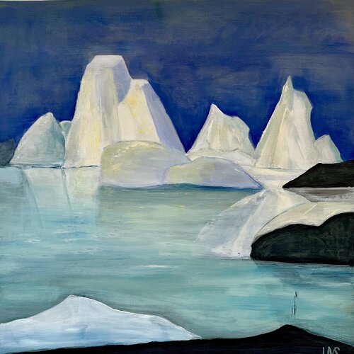 Eislicht von Ute Vimercati Sanseverino, Malerei kaufen auf Singulart