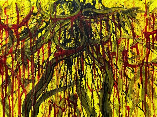 Suffocating Adjustment par HANSA SETHI, Peinture en vente sur Singulart