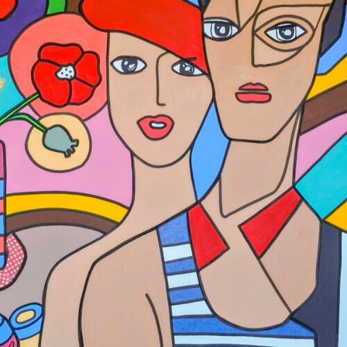 French Liberté van Celia Fovez, Schilderij te koop op Singulart