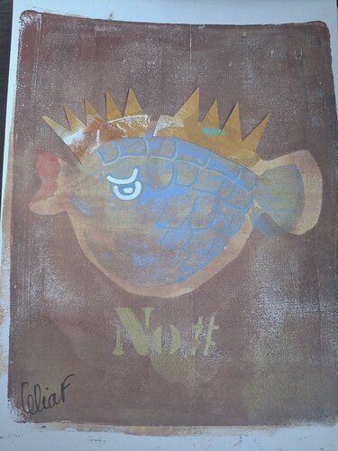 Poisson punky di Celia Fovez, Disegno in vendita su Singulart