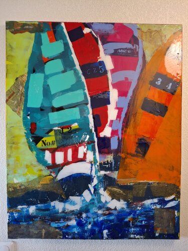 Escale by Celia Fovez, Painting for Sale on Singulart