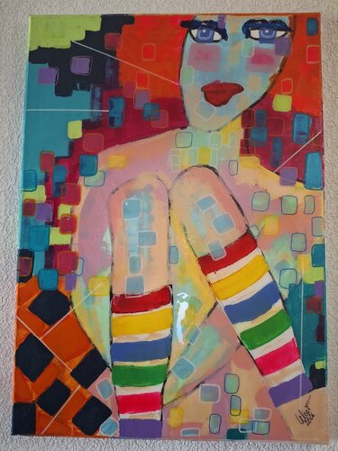 ROLLER GIRL de Celia Fovez, Pintura a la venta en Singulart