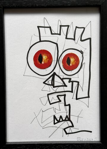 Selbstbildnis MG 2 by Markus Gley, Work on Paper for Sale on Singulart