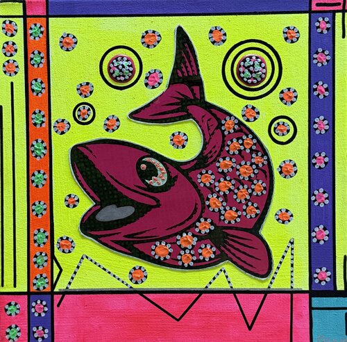 KKW Fisch 8 von Markus Gley, Malerei kaufen auf Singulart
