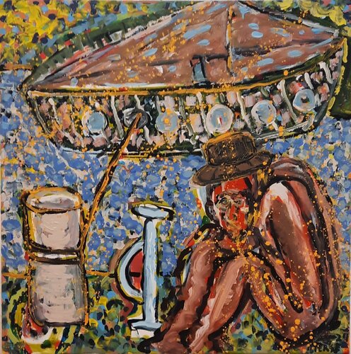 Waiting di Henk Pieterse, Pittura in vendita su Singulart