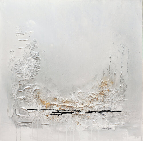 625 Série Evasion, Nuances gris - noir van Yannick Tranquillin-Peyroux, Schilderij te koop op Singulart