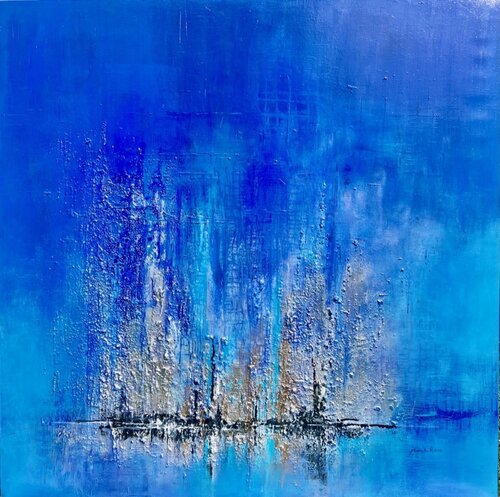 633 Série Evasion, Entre ciel et mer van Yannick Tranquillin-Peyroux, Schilderij te koop op Singulart
