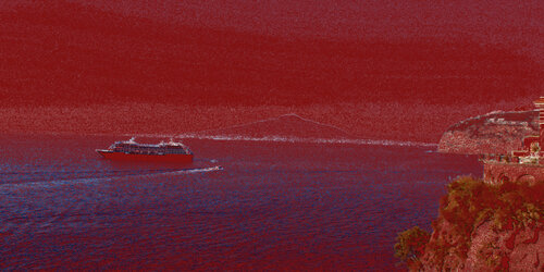 Colorful view from Sorrento di Eugenio Di Paolo, Altri media in vendita su Singulart