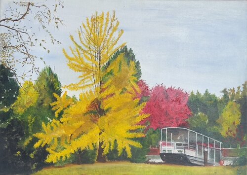 Bois de Boulogne Printemps van Denise Latour, Schilderij te koop op Singulart