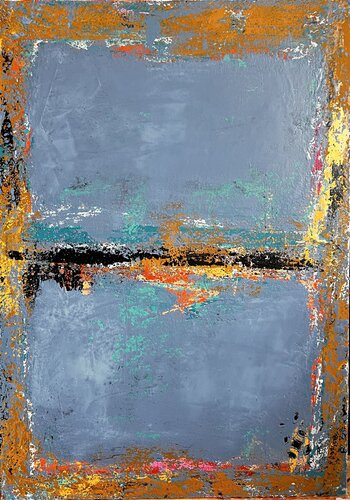 Rester ou sortir du cadre ? by Florence RENOUX, 油畫 for Sale on Singulart