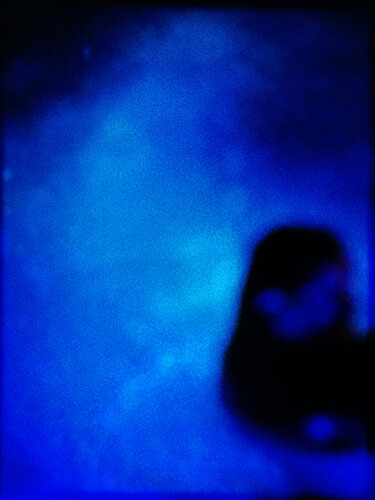 Untitled (Blue Figure) I de Eric Rugers, Impresión a la venta en Singulart