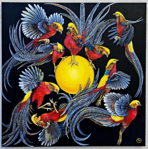 "Around the Sun" van Tornado Twins, Schilderij te koop op Singulart