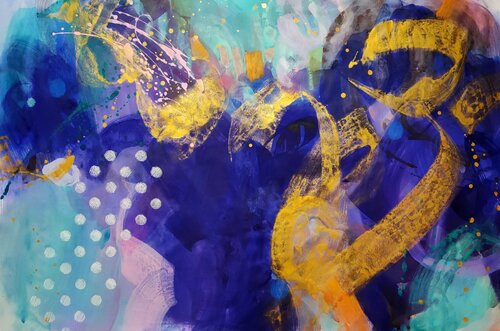 Aurora Night van Krisztina Megyeri, Schilderij te koop op Singulart