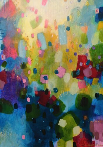 Giardino Segreto d'Estate - Secret Summer Garden van Krisztina Megyeri, Schilderij te koop op Singulart