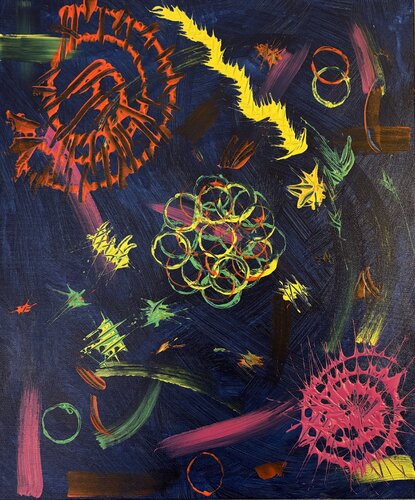 firework van Katja Dammhorst, Schilderij te koop op Singulart
