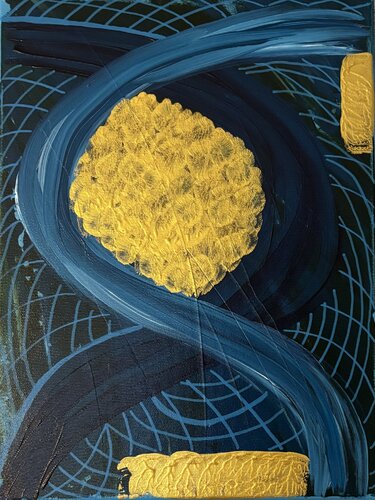 Golden DNA von Katja Dammhorst, Malerei kaufen auf Singulart