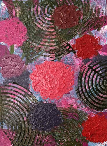 Roses love di Katja Dammhorst, Pittura in vendita su Singulart