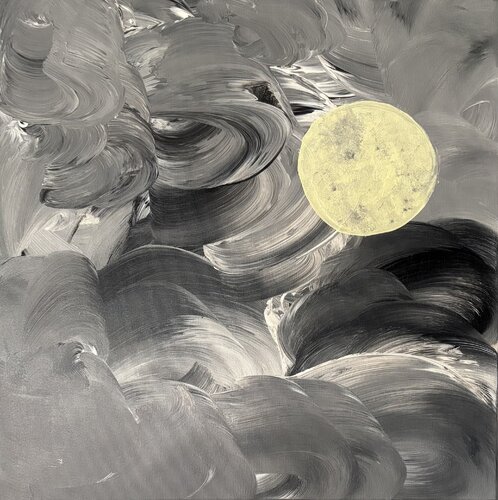 Der Mond par Katja Dammhorst, Peinture en vente sur Singulart