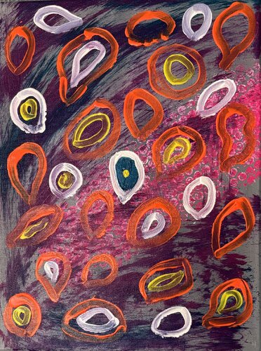 Pfauenauge di Katja Dammhorst, Pittura in vendita su Singulart