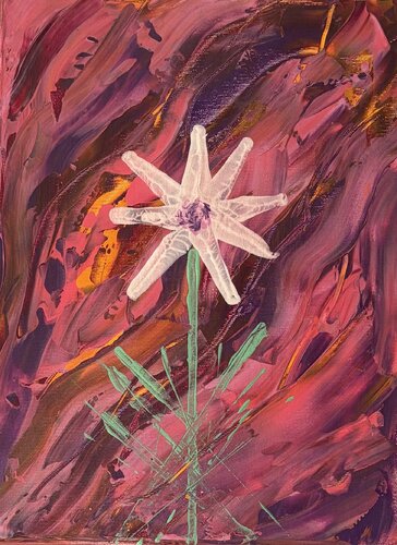 Die Blume by Katja Dammhorst, Painting for Sale on Singulart