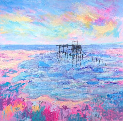 I've Got Saltwater In My Soul von Faith Hesselmann, Malerei kaufen auf Singulart