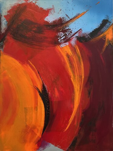 Lava Flow van Lynn MacDonald, Schilderij te koop op Singulart