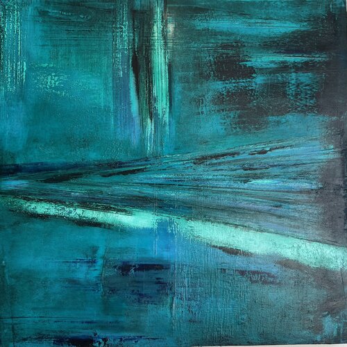 Turquoise dreams van Lynn MacDonald, Schilderij te koop op Singulart
