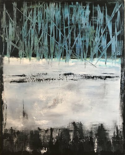 Reeds over the Water van Lynn MacDonald, Schilderij te koop op Singulart