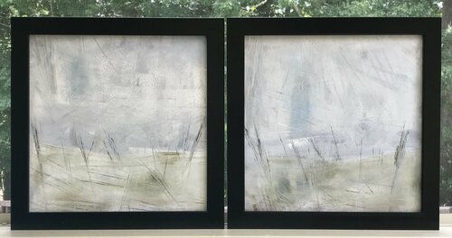 Sea grass- Set of two di Lynn MacDonald, Pittura in vendita su Singulart