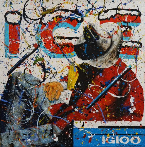 Playing It Cool de Chuck Middlekauff, Pintura a la venta en Singulart