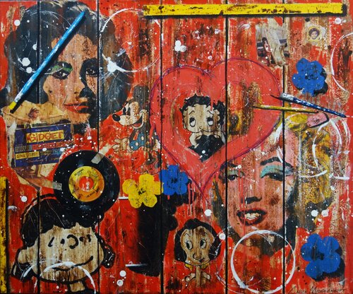 Flick Chicks de Chuck Middlekauff, Pintura a la venta en Singulart