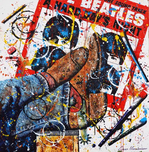 Beatle Boots In Brown van Chuck Middlekauff, Schilderij te koop op Singulart