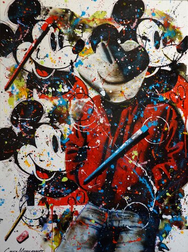 Four Mouseketeers de Chuck Middlekauff, Pintura a la venta en Singulart
