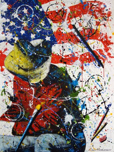 Born And Bred In The USA de Chuck Middlekauff, Pintura a la venta en Singulart