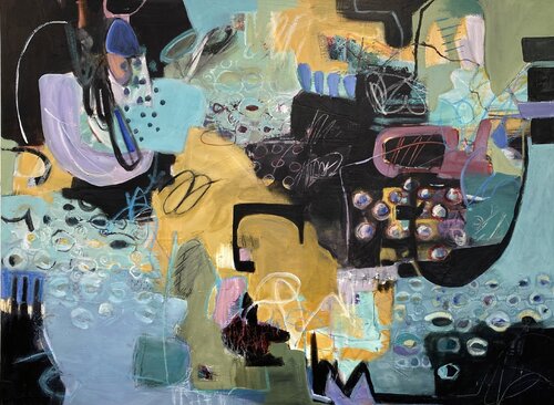 Picking Up the Pieces van Joyce Stephen, Schilderij te koop op Singulart