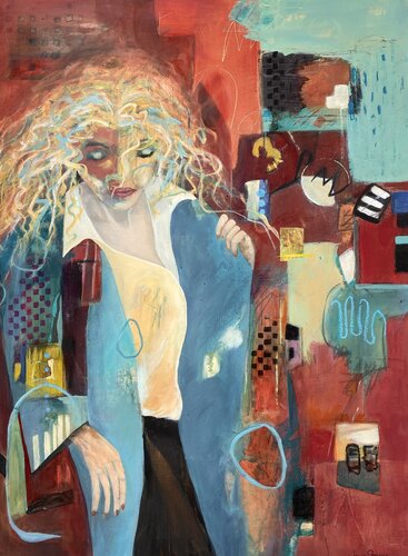 Day at the Races van Joyce Stephen, Schilderij te koop op Singulart