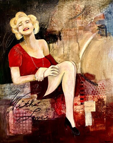 With Love - Marilyn di Joyce Stephen, Pittura in vendita su Singulart