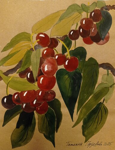 Cherry by Tatiana Pouzanova-Galatch, Work on Paper for Sale on Singulart