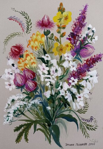 Summer bouquet von Tatiana Pouzanova-Galatch, Malerei kaufen auf Singulart