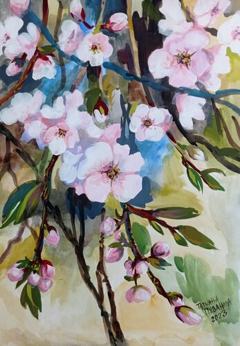 Sign of spring von Tatiana Pouzanova-Galatch, Malerei kaufen auf Singulart