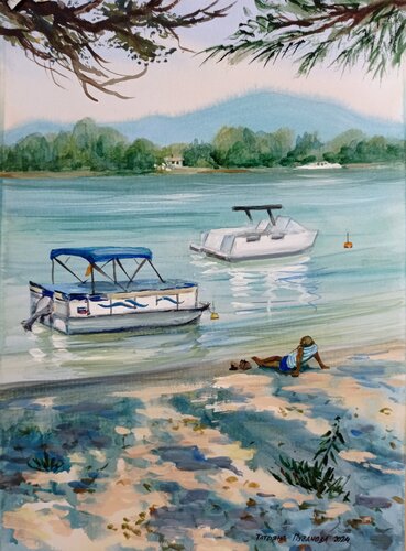 Summer di Tatiana Pouzanova-Galatch, Pittura in vendita su Singulart