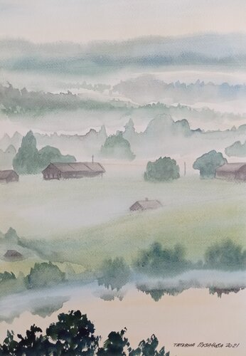 Fog von Tatiana Pouzanova-Galatch, Malerei kaufen auf Singulart