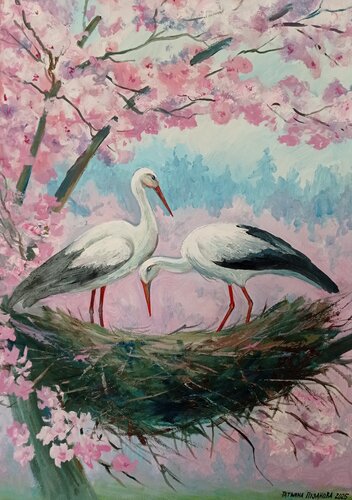 Нappiness van Tatiana Pouzanova-Galatch, Schilderij te koop op Singulart