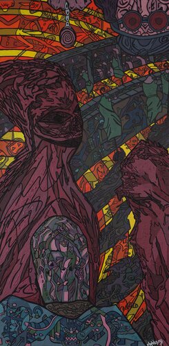 Zweite Treffen par Amaduyus, Peinture en vente sur Singulart