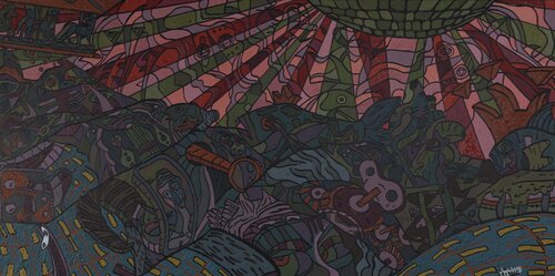 Erste Treffen par Amaduyus, Peinture en vente sur Singulart