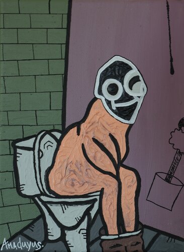 Du bist scheiße par Amaduyus, Peinture en vente sur Singulart