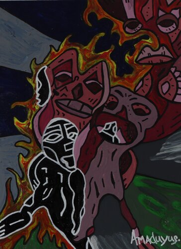 Immer zuerst und dann der Rest di Amaduyus, Pittura in vendita su Singulart