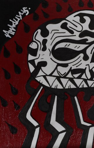 Nr 15 Black Rain by Amaduyus, 紙の作品 for Sale on Singulart